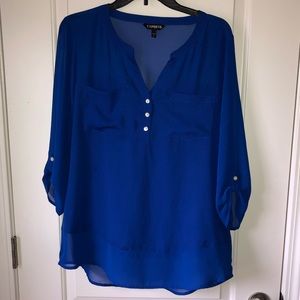 Express Royal Blue Blouse